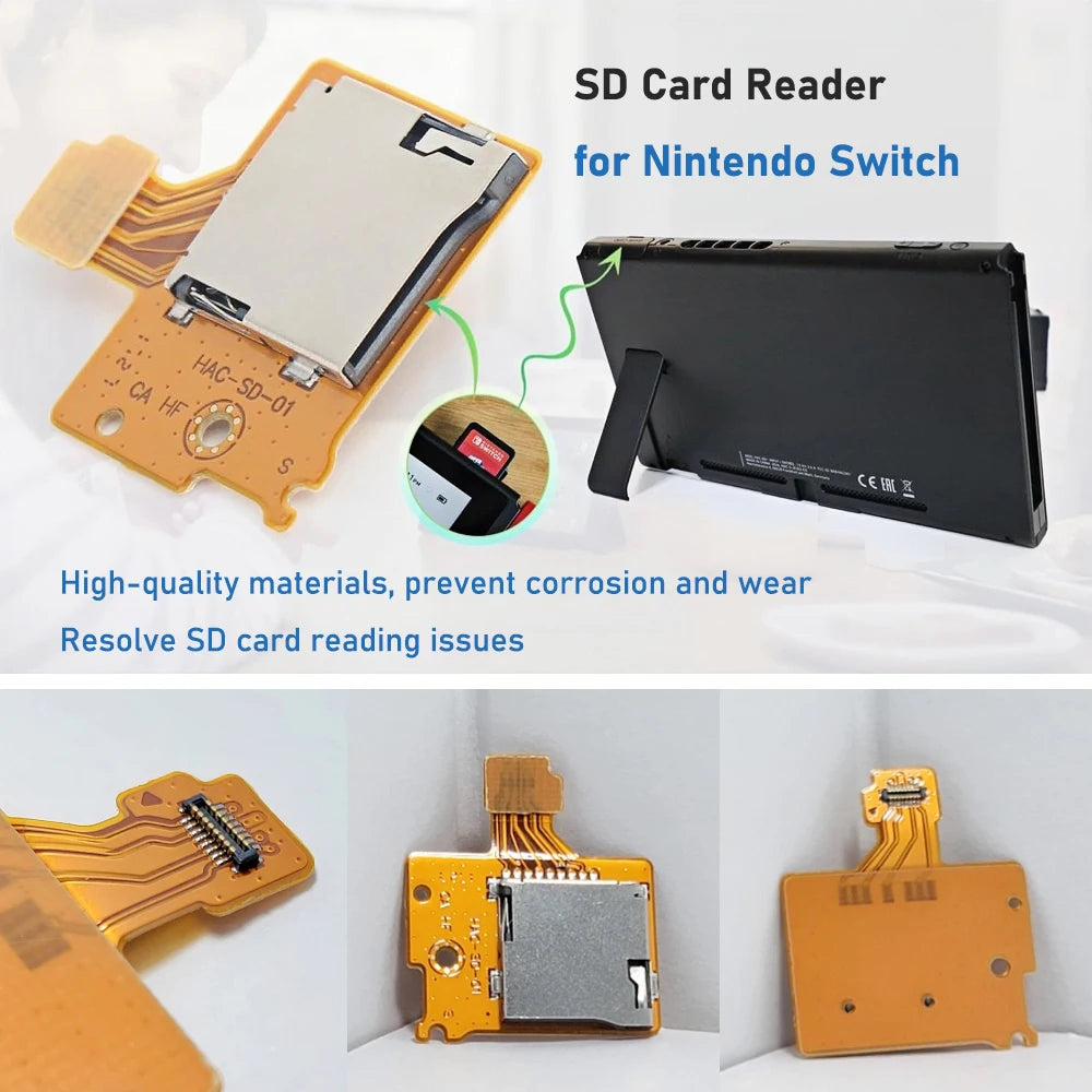 1/5/10pcs SD Card Reader Slot Memory Card Slot Socket for Ni