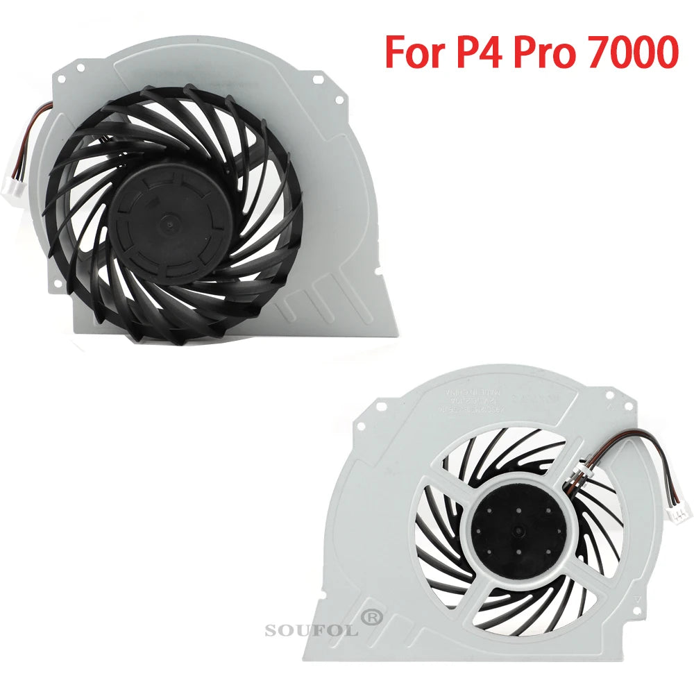 New Inner Cooling Fan for PS4 Game Console Cooler 1000/1200/2000/7000 Series Replacement for PS4 Host Silent Fan