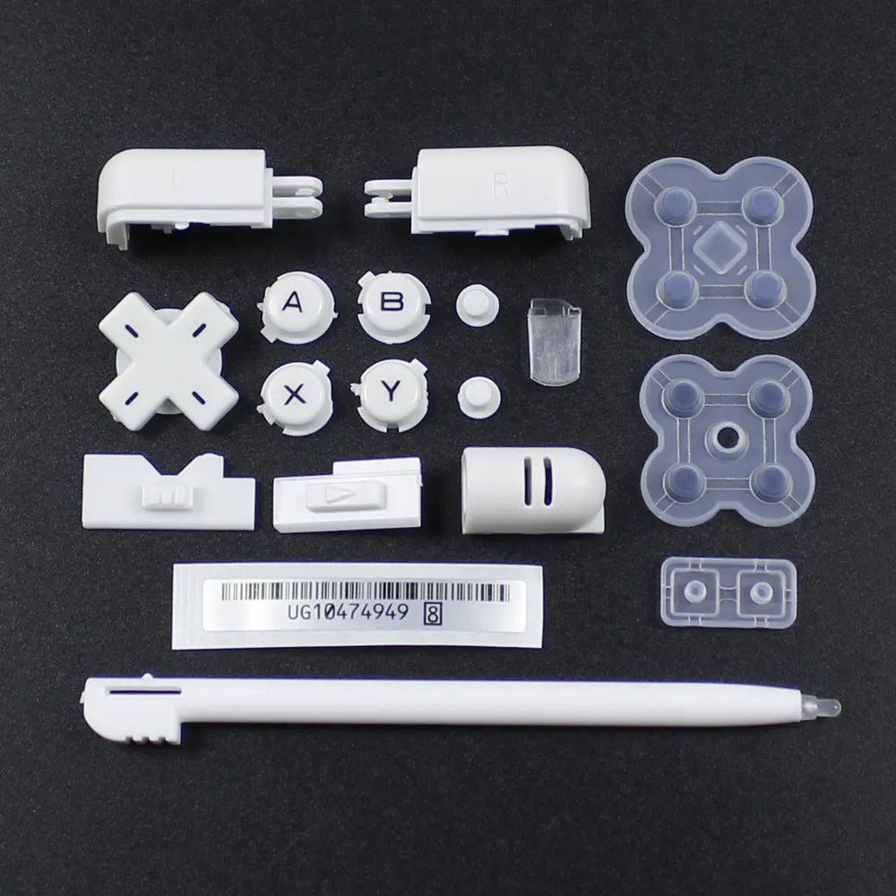 JCD For DS Lite Game Console A B X Y L R D-Pad Cross Key Conductive Rubber Pad Stylus Pen For NDSL Full Set Buttons Replacement