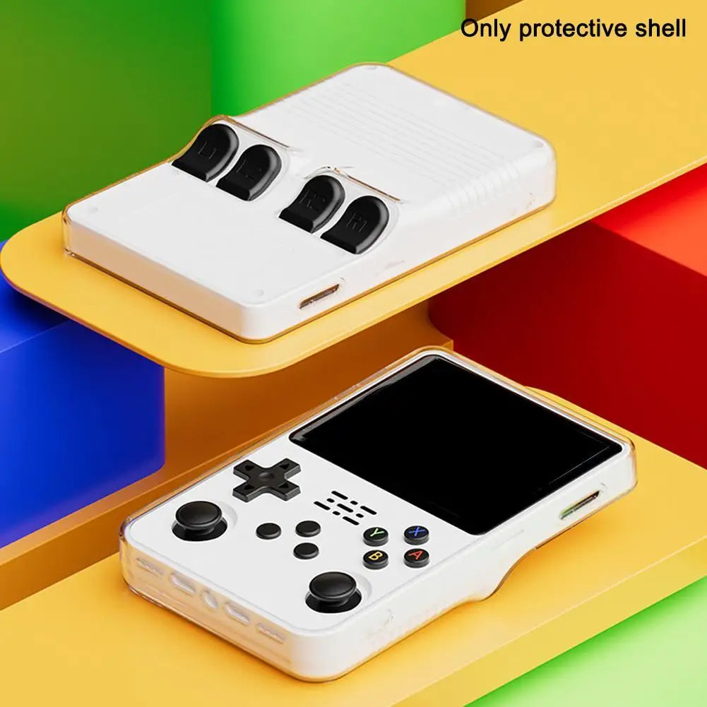 for r36s Protective Case Transparent Handheld Game Console P