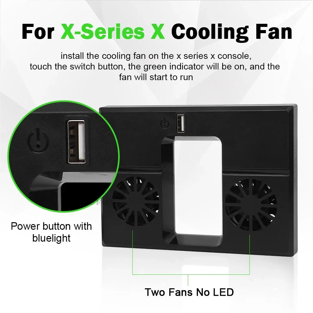 RGB Cooling Fan For Xbox Series X Console Game Host Cooling 