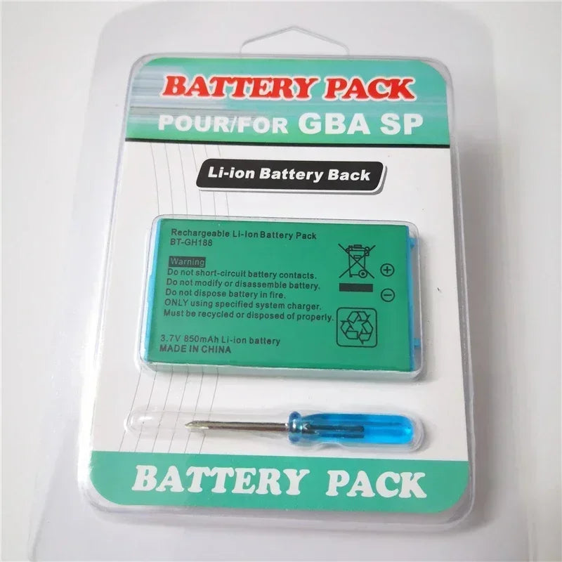 GBASP Battery 3.7V 850mAh Rechargeable Battery for Nintendo 