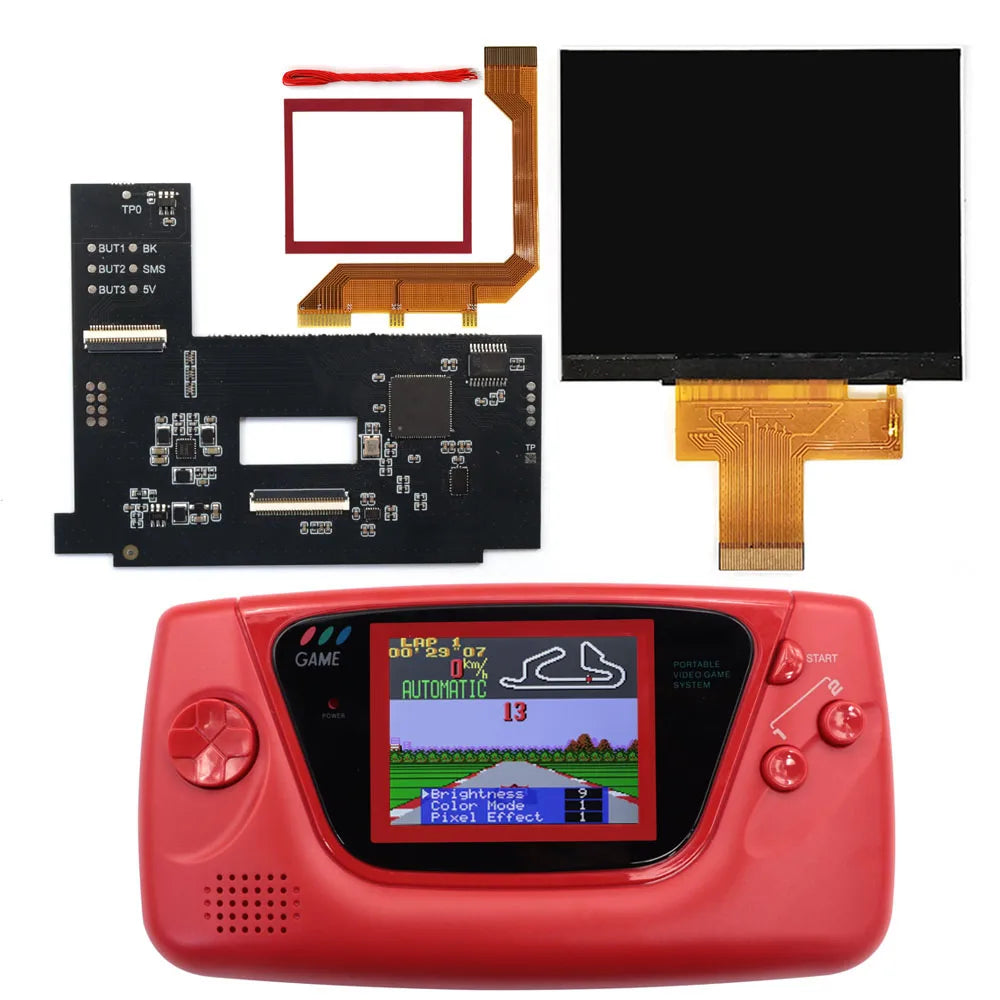 For Sega GG LCD Highlight Screen Kit 3.5 640 480 Retro Pixel