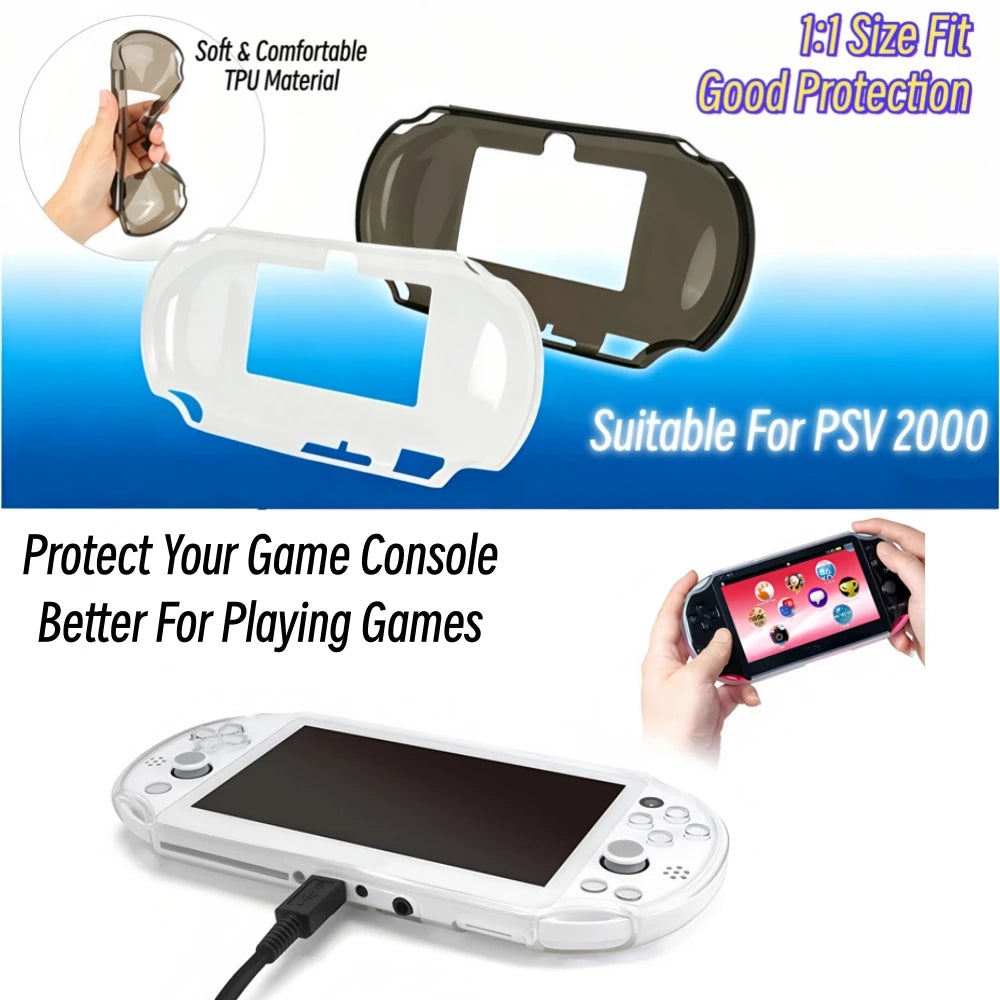 4 Colors Transparent Protective Case For PSV2000 Cover TPU S