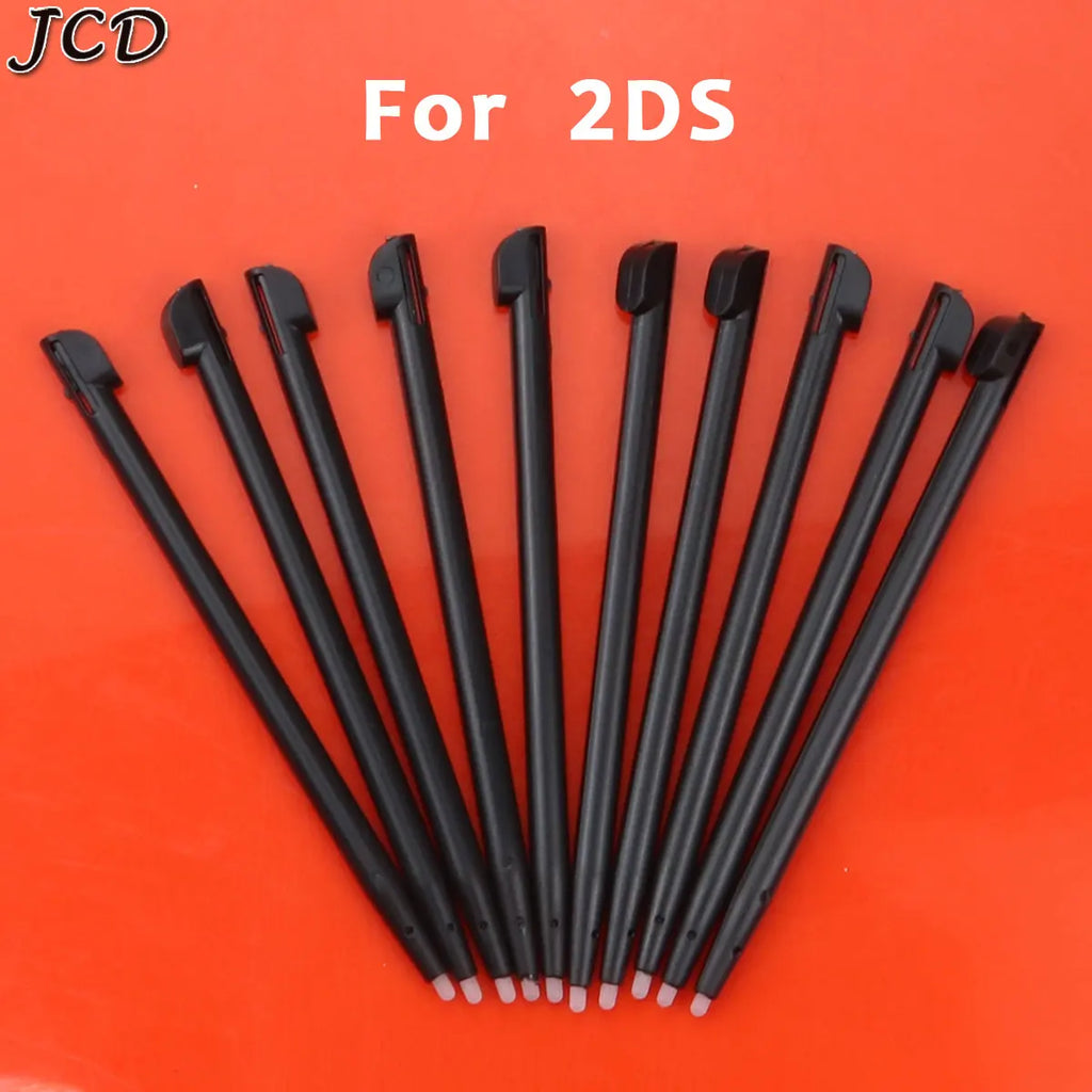 JCD 10PCS Metal Telescopic Stylus Plastic Stylus Touch Screen Pen for 2DS 3DS New 2DS LL XL New 3DS XL LL For NDSL NDSi
