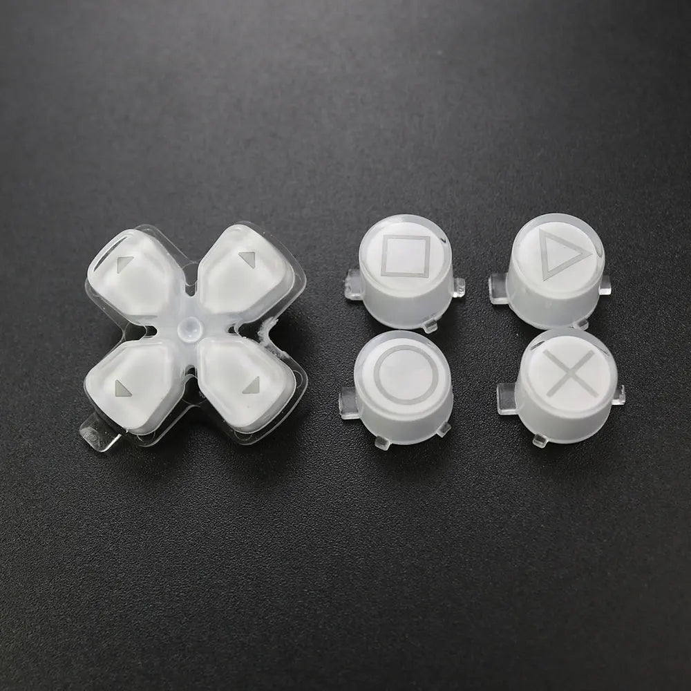 1Set For PS5 V1 V2 V3 Controller Gamepad Crystal Button A B 