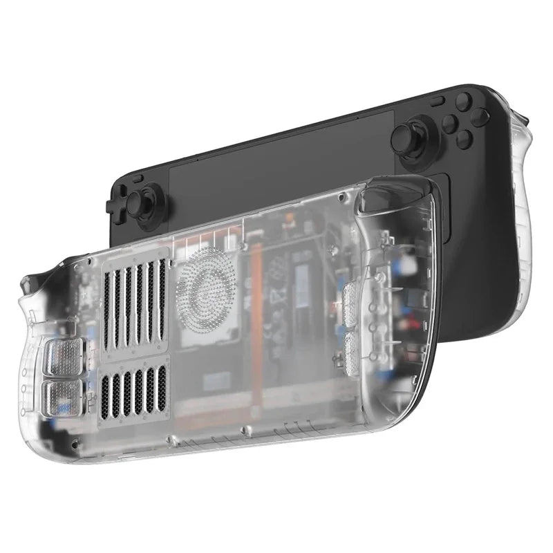 Transparent Back Shell Case Compatible with Steam Deck Clear