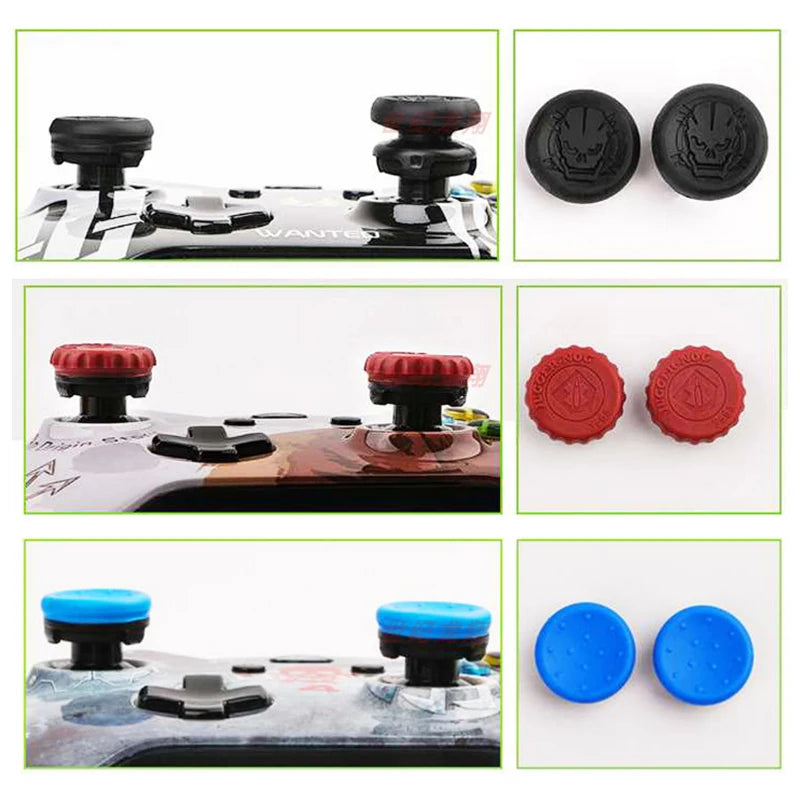 2pcs/set Video Games Silicone Thumb Grip For Playstation 5 P