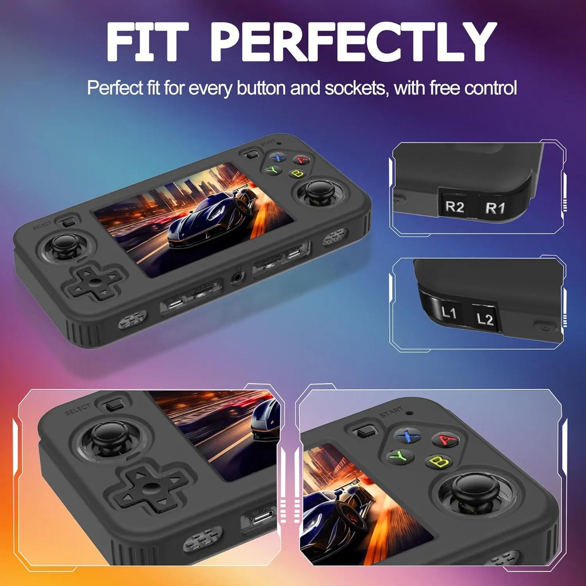 Soft Silicone Protective Case For R36H Game Console Anti-Sli