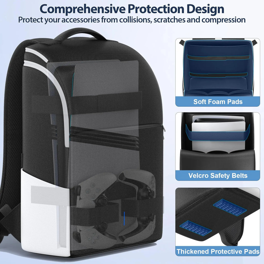 Backpack for PS5/ Slim/ Pro Console Full Protection PS5 Carr