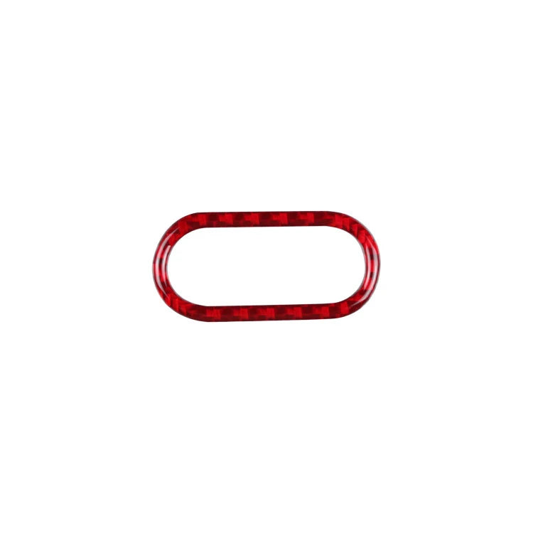 For MINI Cooper JCW Countryman Clubman F54 F55 F56 F57 F60 Carbon Style Car Safety Warning Light Button Decorative Sticker