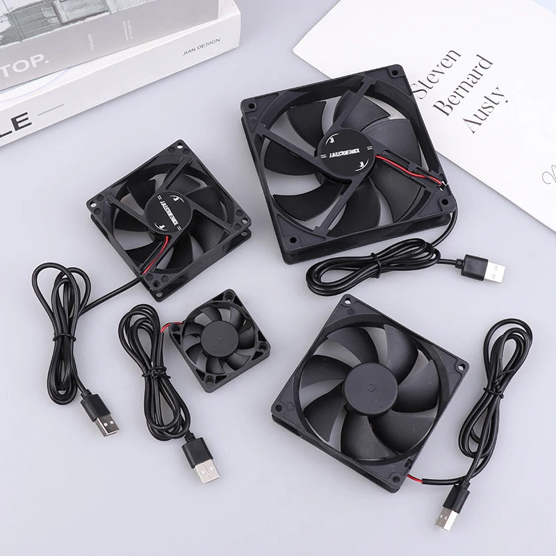 5V Brushless Cooling Fan USB Router Fan Computer Case TV Box