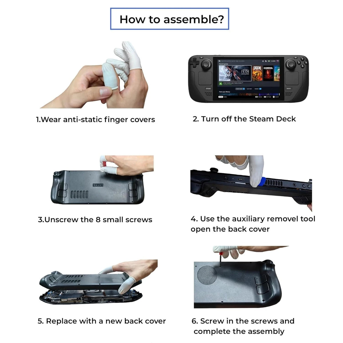 Replacement DIY Back Shell with Cooling Vents Heat-Dissipati