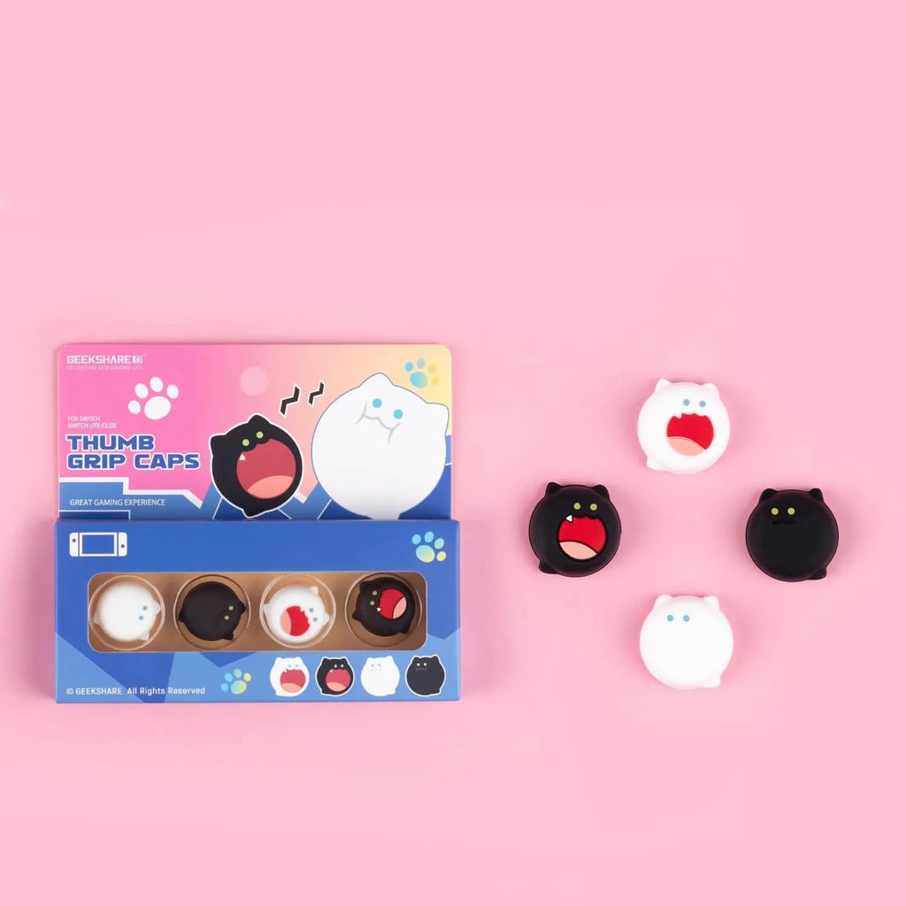 Frog Fox Cat Thumb Stick Grip Cap Joystick Protective Cover For Nintendo Switch Oled NS Lite Joy-con Controller Thumbstick Case