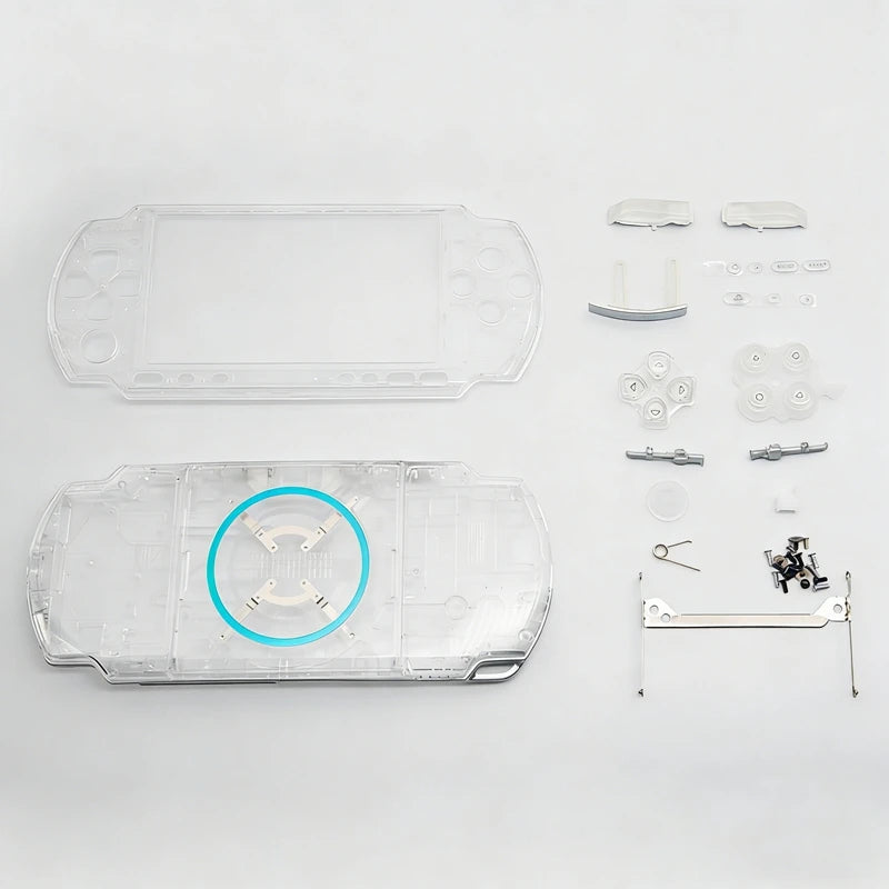 For PSP 3000 Full Housing Shell Case Set Gaming Edition Replacement Parts with Faceplate Repair Kit for 09G Motherboard