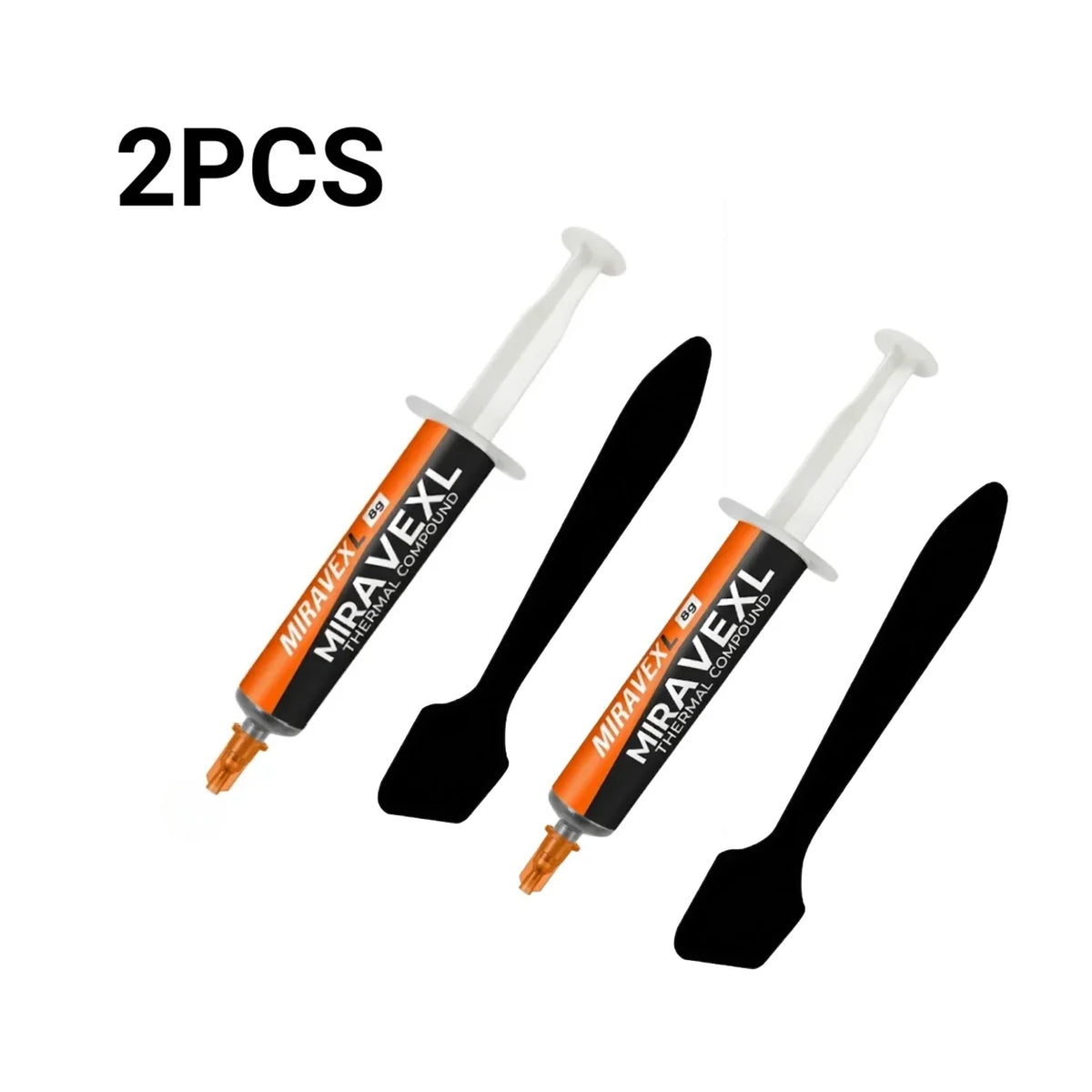 MIRAVEXL 8g Non-Conductive Thermal Paste Safe Cooling Heatsink Compound For CPU GPU PC Console Repair & Heat Dissipation + Tools
