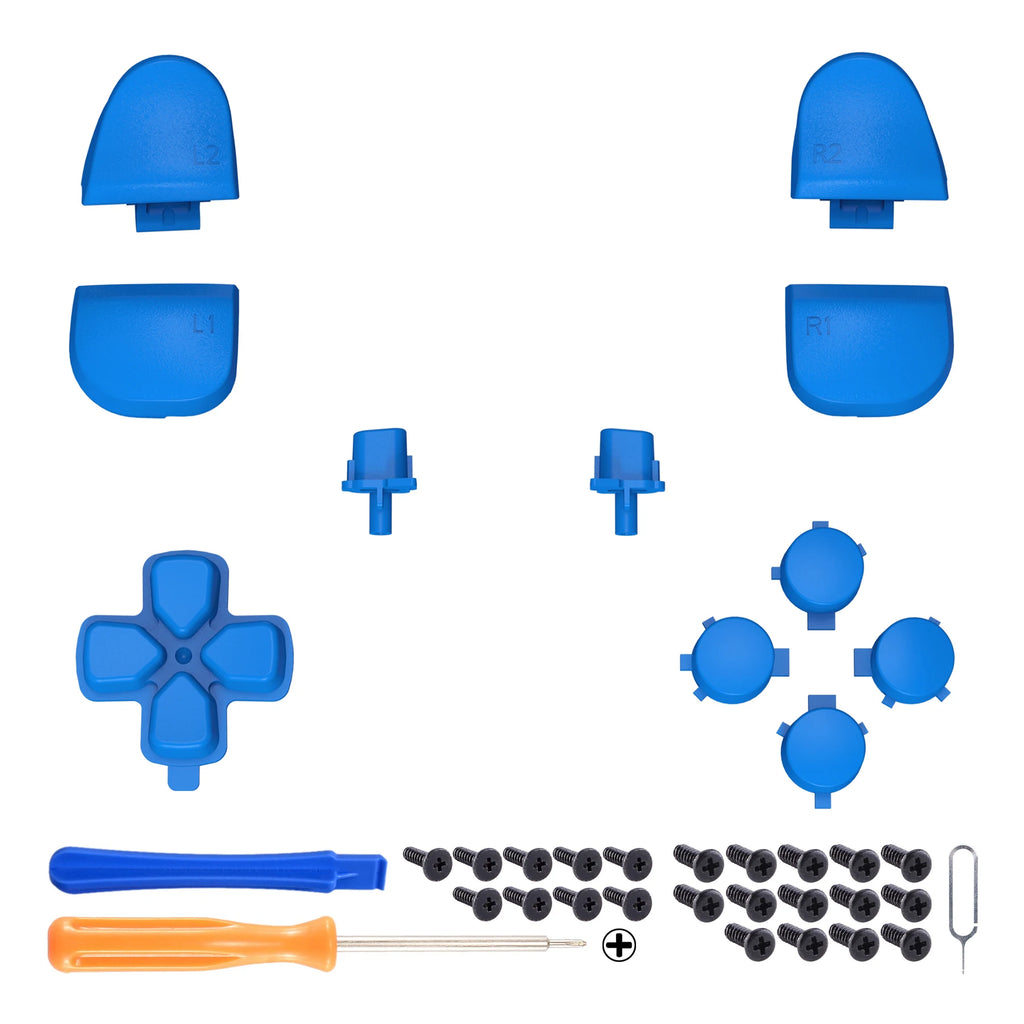 eXtremeRate Replacement D-pad R1 L1 R2 L2 Triggers Face Buttons Full Set Buttons For ps5 Controller BDM-030/040/050/060