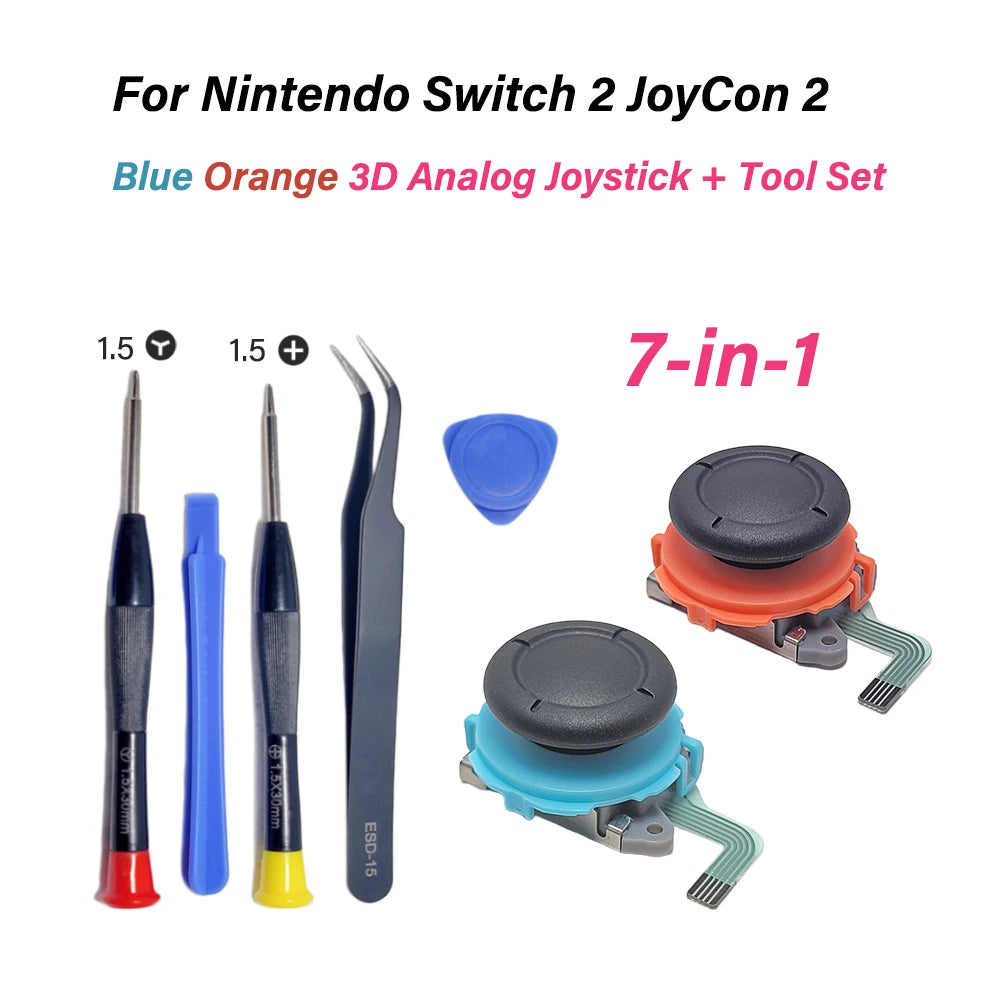 1/2pcs Blue Orange Thumbstick for Nintendo Switch 2 JoyCon 2