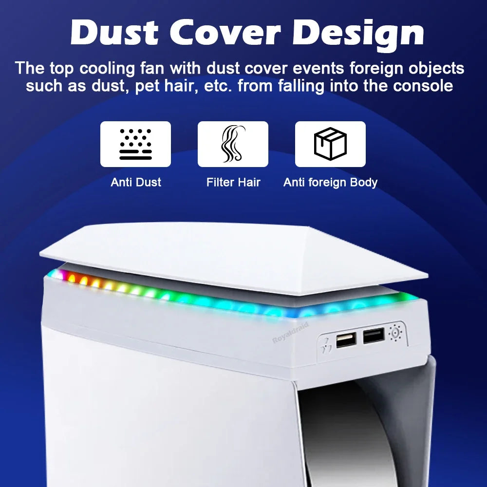 White Upper Cooling Fan Base Game Cooler Stand Bracket with 