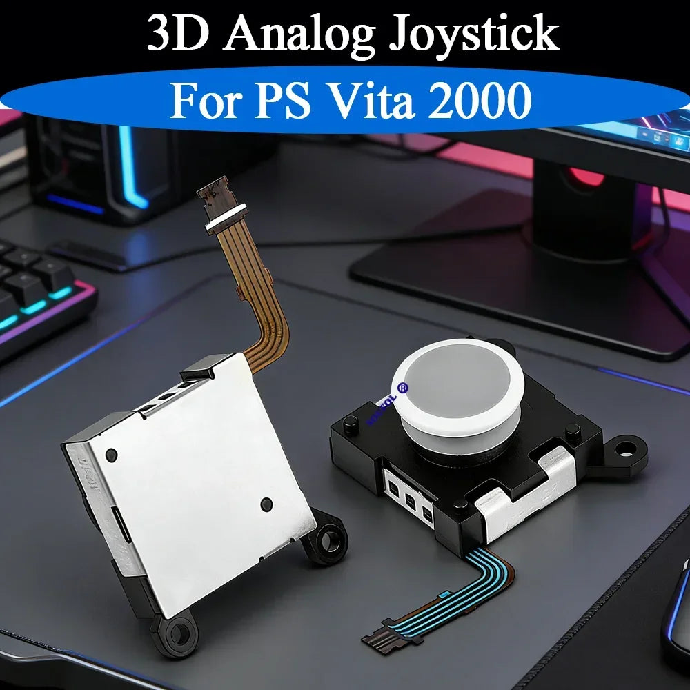 High Quality 1/2/5/8/10PCS For PS Vita 2000 Black/White 3D A