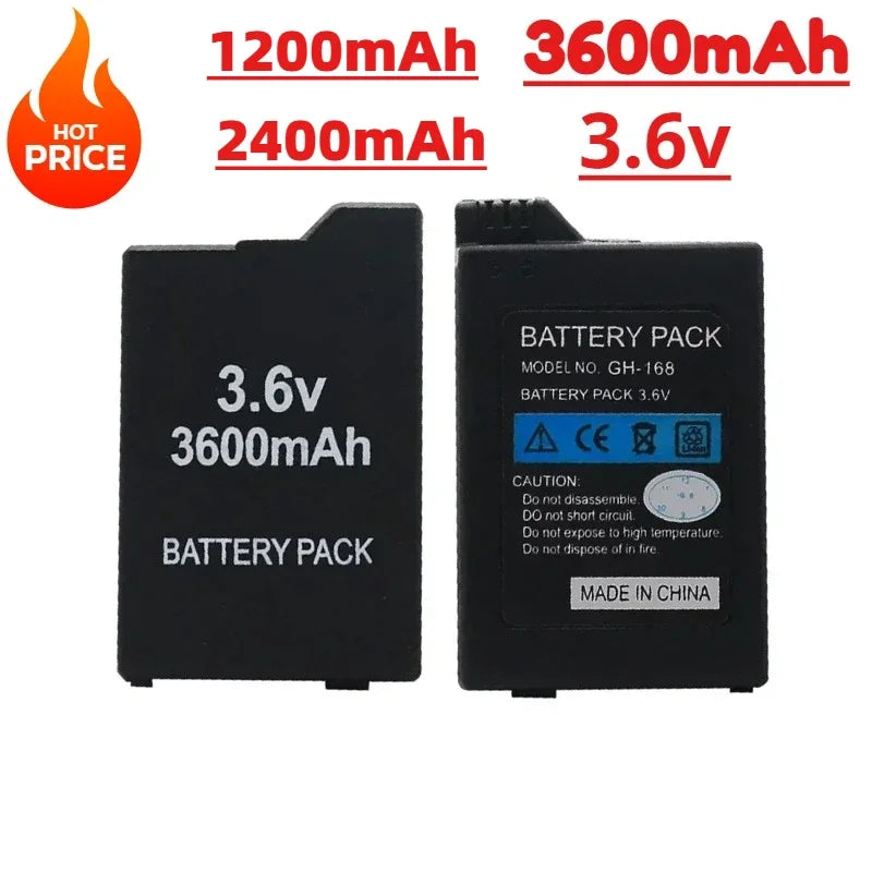 2400/3600mAh Lithium Battery For PSP-2000 PSP-3000 PSP-3004 