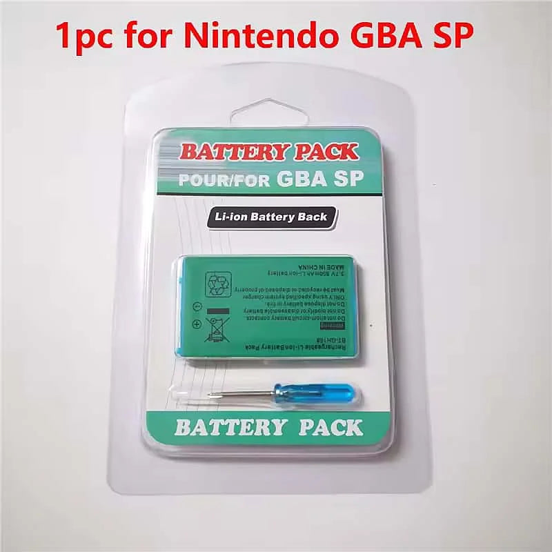 850mAh Rechargeable Battery&Screwdriver Kit For Game GBA SP 