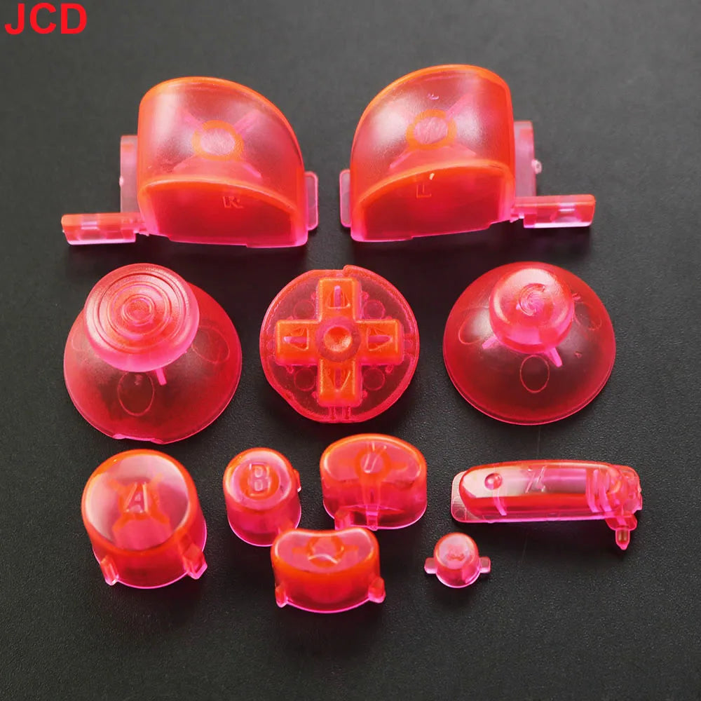 JCD 1Set Full Set L R ABXY Z Keypads Buttons With 3D Thumbsticks Caps For GameCube For NGC D Pads Power ON OFF Buttons Replace
