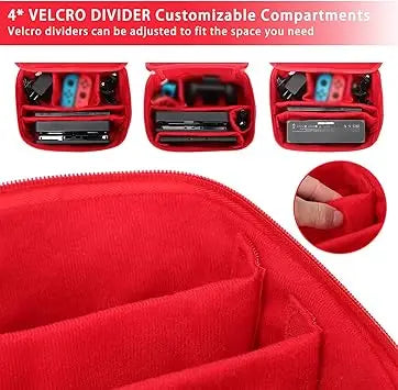 Suitable for Switch 2 Full Set Storage Red/Blue Travel Stora