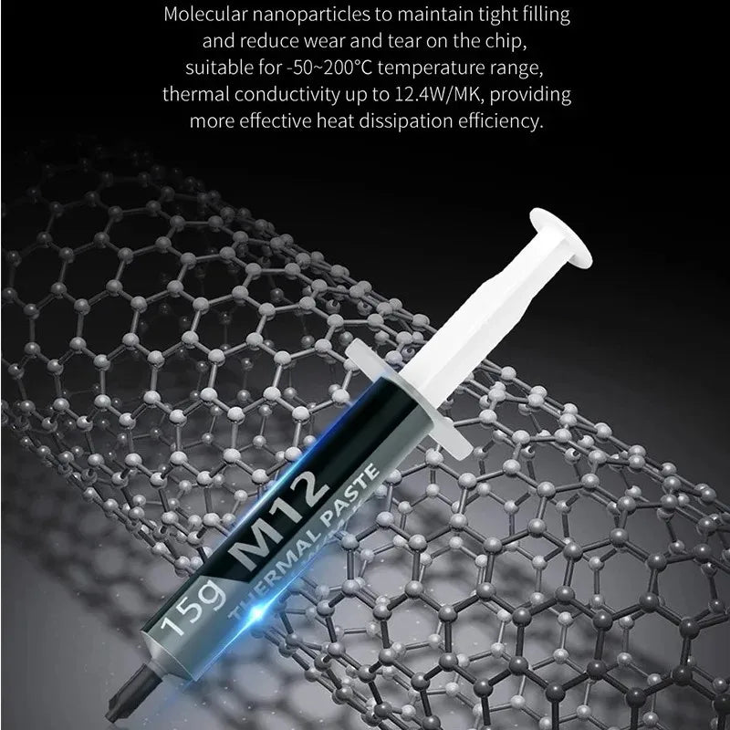 LDPCSJ 12.4W/mK Thermal Grease Paste - High Performance CPU/