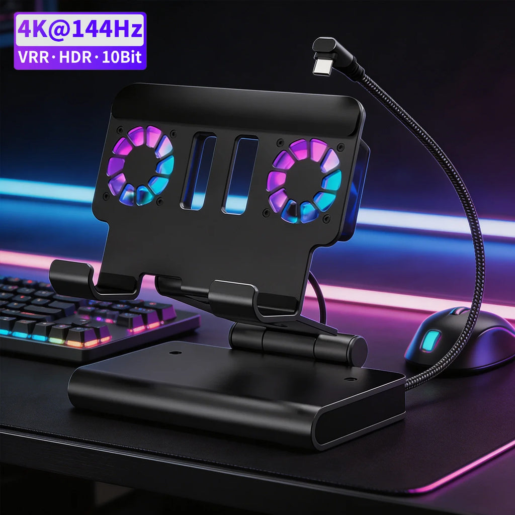 100W Docking Station for Switch 2 with Dual Cooling Fan 4K 6
