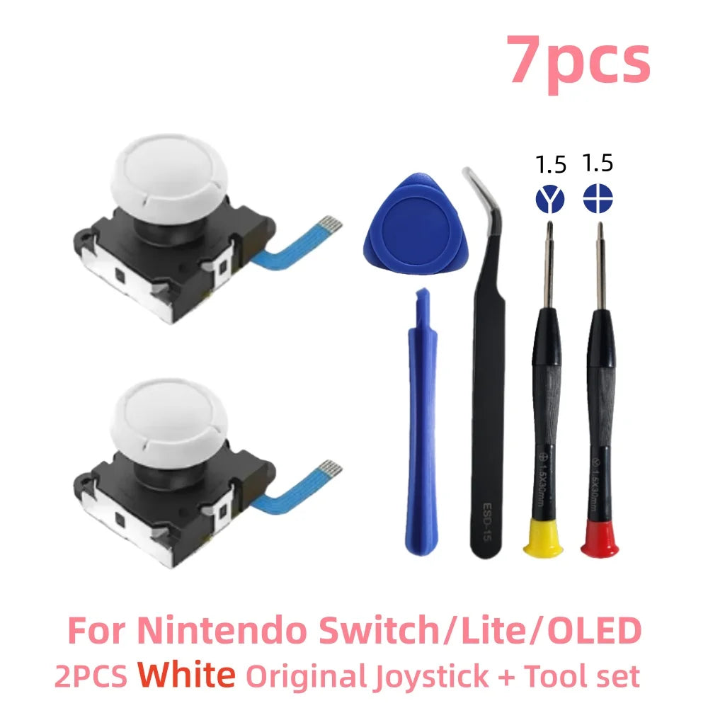 Lot of 2/4/8 Original Joystick Replacement for Nintendo Switch/Lite/OLED Joycon Analog Thumb Stick No Drifting Sensing Stick