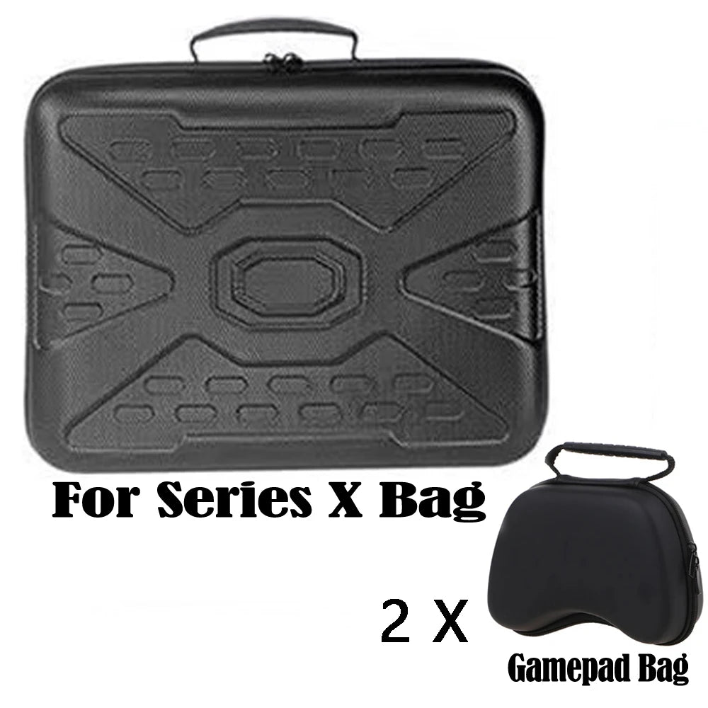 For X Box Xbox Series X S Bag Game Console Gamepad Controller Storage Organizer Travel Suitcase Carry Case Accessory Funda Tool