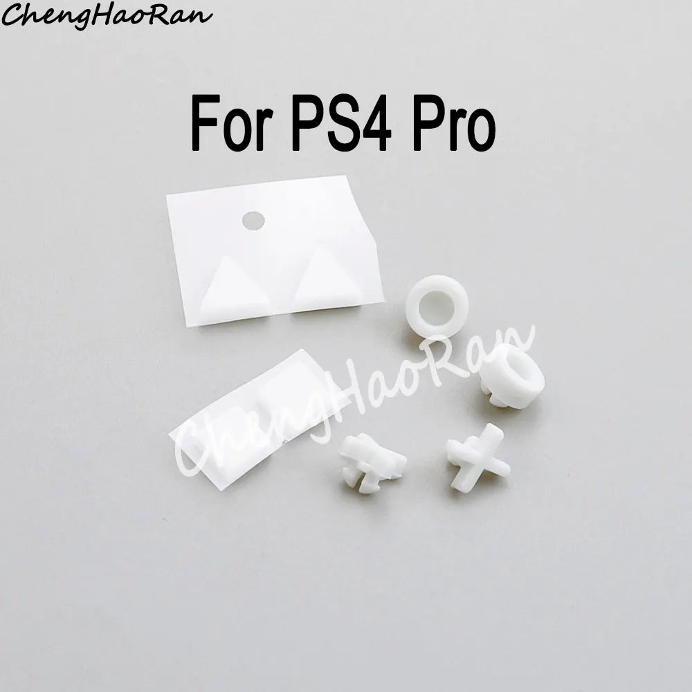 1 Set White or Black Silicone Bottom Rubber Pads For PS4 Sli