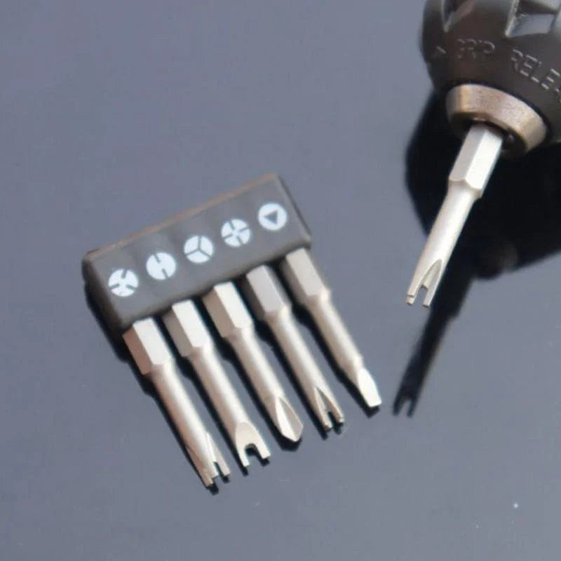 50mm 5PCS Security Screwdriver Set Tamper Proof Tri Wing Tri