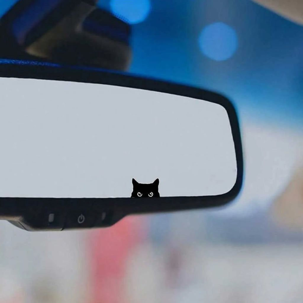 Cat Peep Sticker Car Sticker Black Cat Peep Sticker Blank Bu