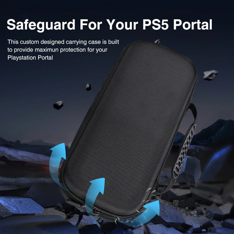 Portable Case Bag For PS5 Portal Protective EVA Storage Poun
