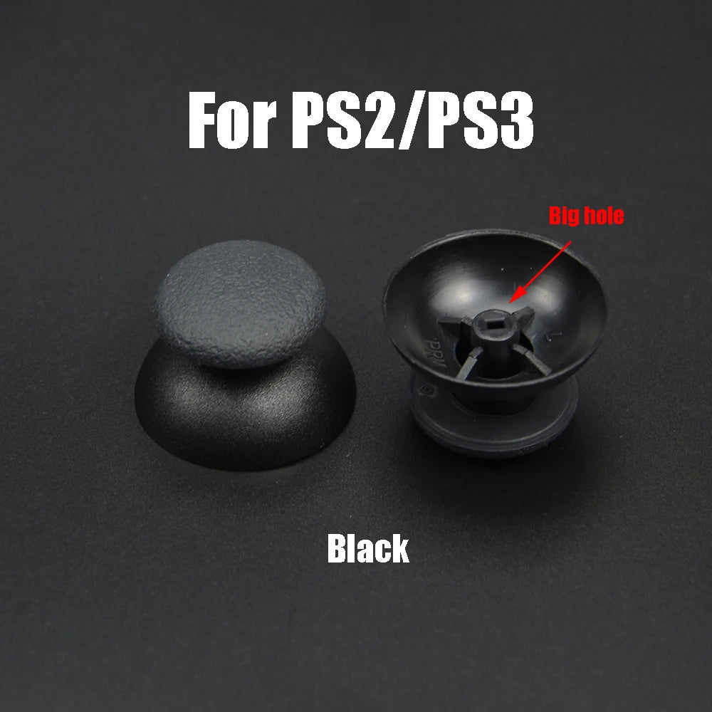ZUIDID 6PCS Replacement 3D Analog Thumbstick Thumb Stick Mushroom Grip Cap Cover for PS4 Pro Slim PS5 Xbox one