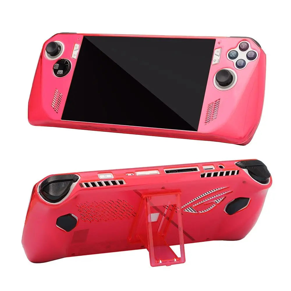 Clear Protective Case for ROG Ally Shockproof Back Cover with Kickstand Handheld Console Shell Full Coverage Game Accessories