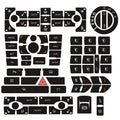 For Audi A8 D3 Interior Stickers Central Control Panel Upgra
