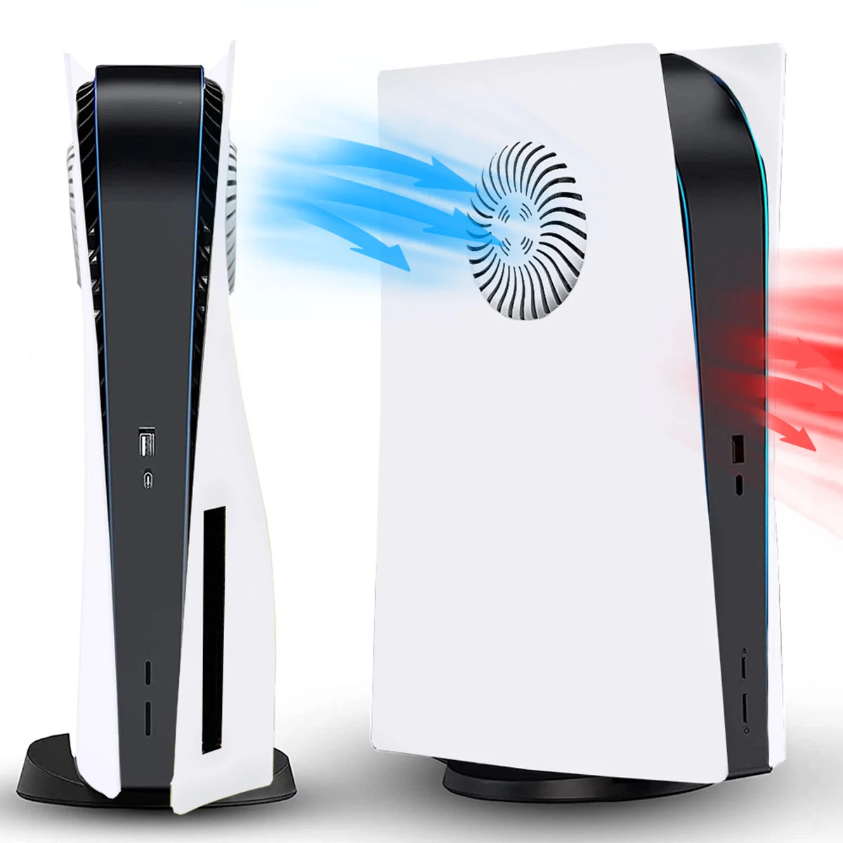 Cooling Vent Face Plate Console Cover Skin for PS5 Disc Edit