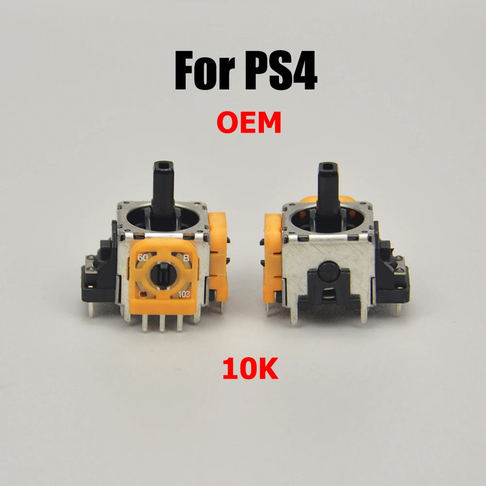 2PCS Joysticks Replacement for PS5 PS4 Controller 2K3 10K Ohm Analog Stick 3D Thumbstick Repair Parts Kit