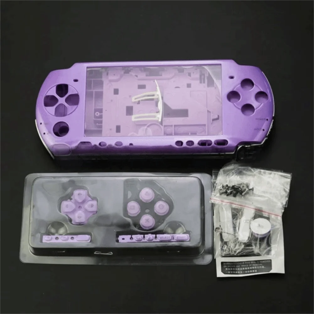 With Buttons Kit Protective Case Kit With Screws Full Set Replacement Cover Full Housing Shell for PSP3000 03 Version