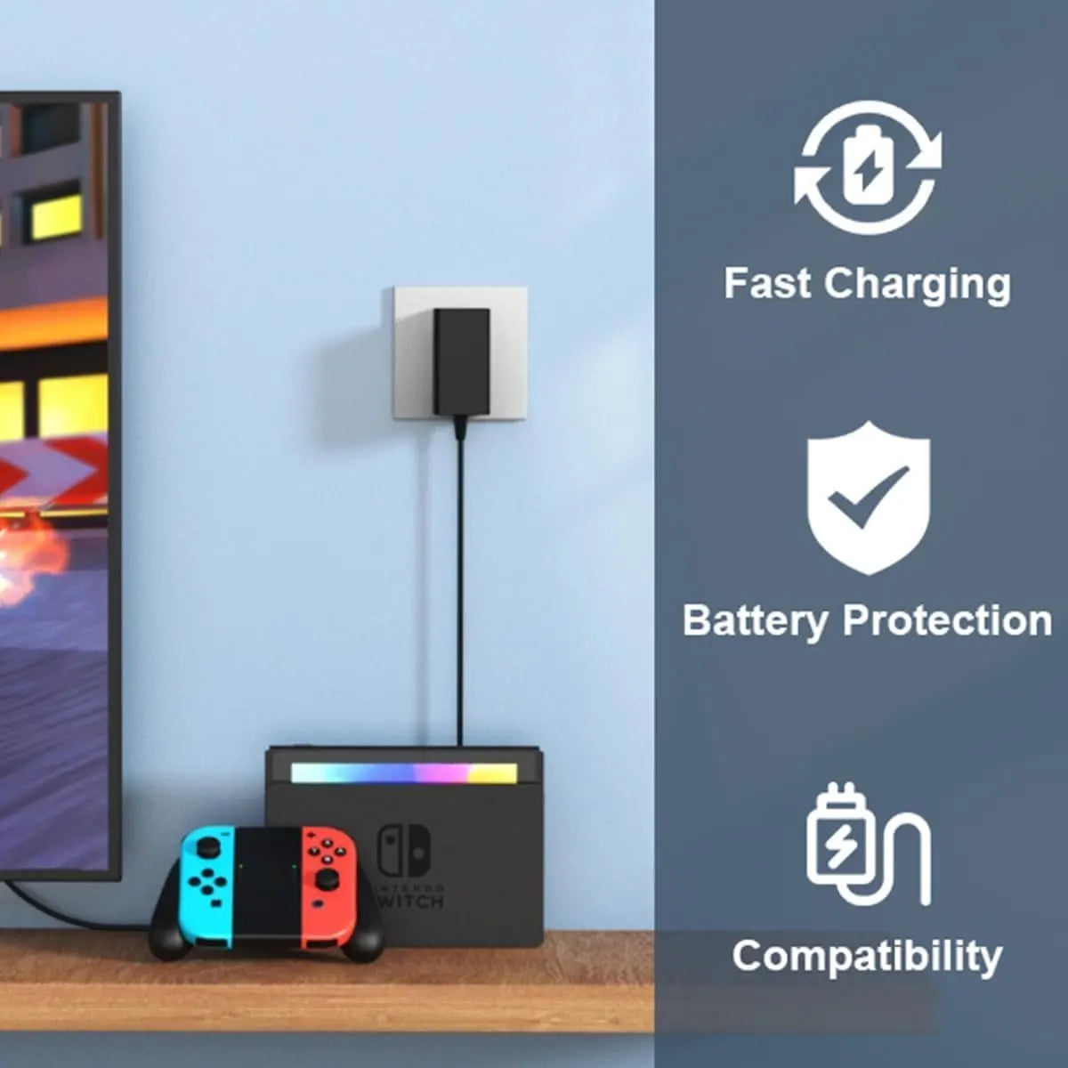 USBC Power Adapter Fast GaN Charger For Switch 2 /Switch /OL