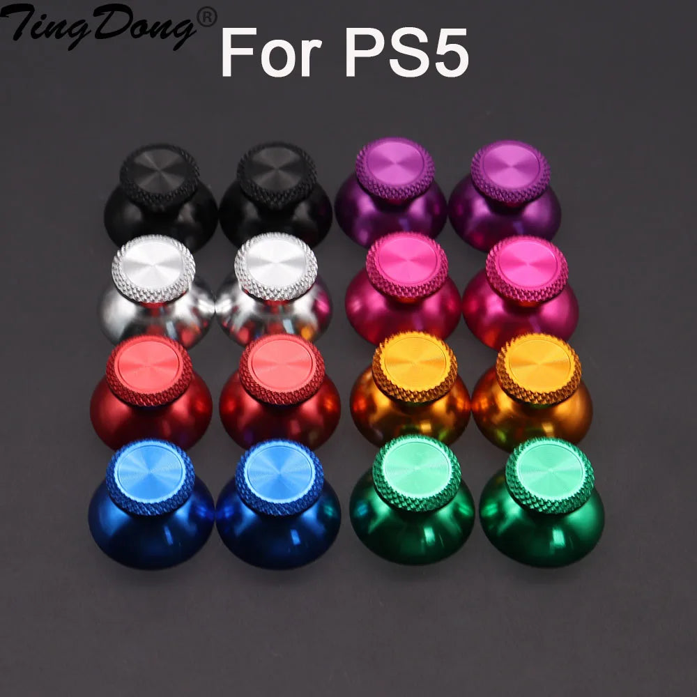 2PCS Metal Analog Joystick Thumb Stick Grip Cap Replacement 