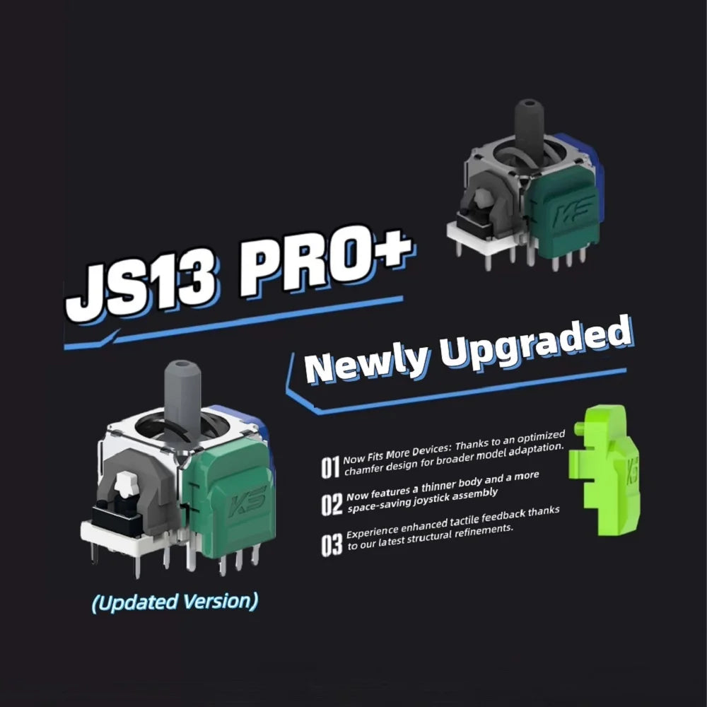 2/10PCS for PS5 Edge K-SILVER JS13 PRO+ Replace TMR Effect J