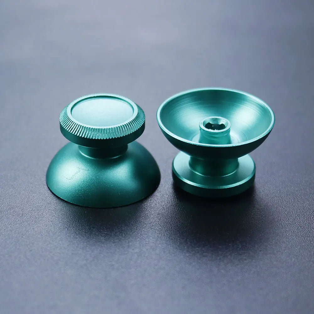 JCD 2pcs Aluminum Metal 3D Analog Joystick Thumb Stick Grip Cap Replacement Buttons For PS4 Slim/Pro/Xbox One Slim Controller