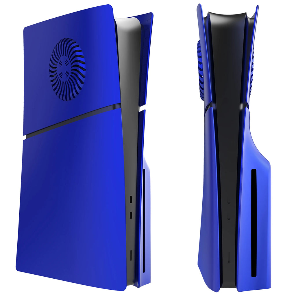 Hard Plastic Replacement Panels Cover Plates Shell Case with Cooling Vent Compatible with PlayStation5 Slim Disc Edition Console