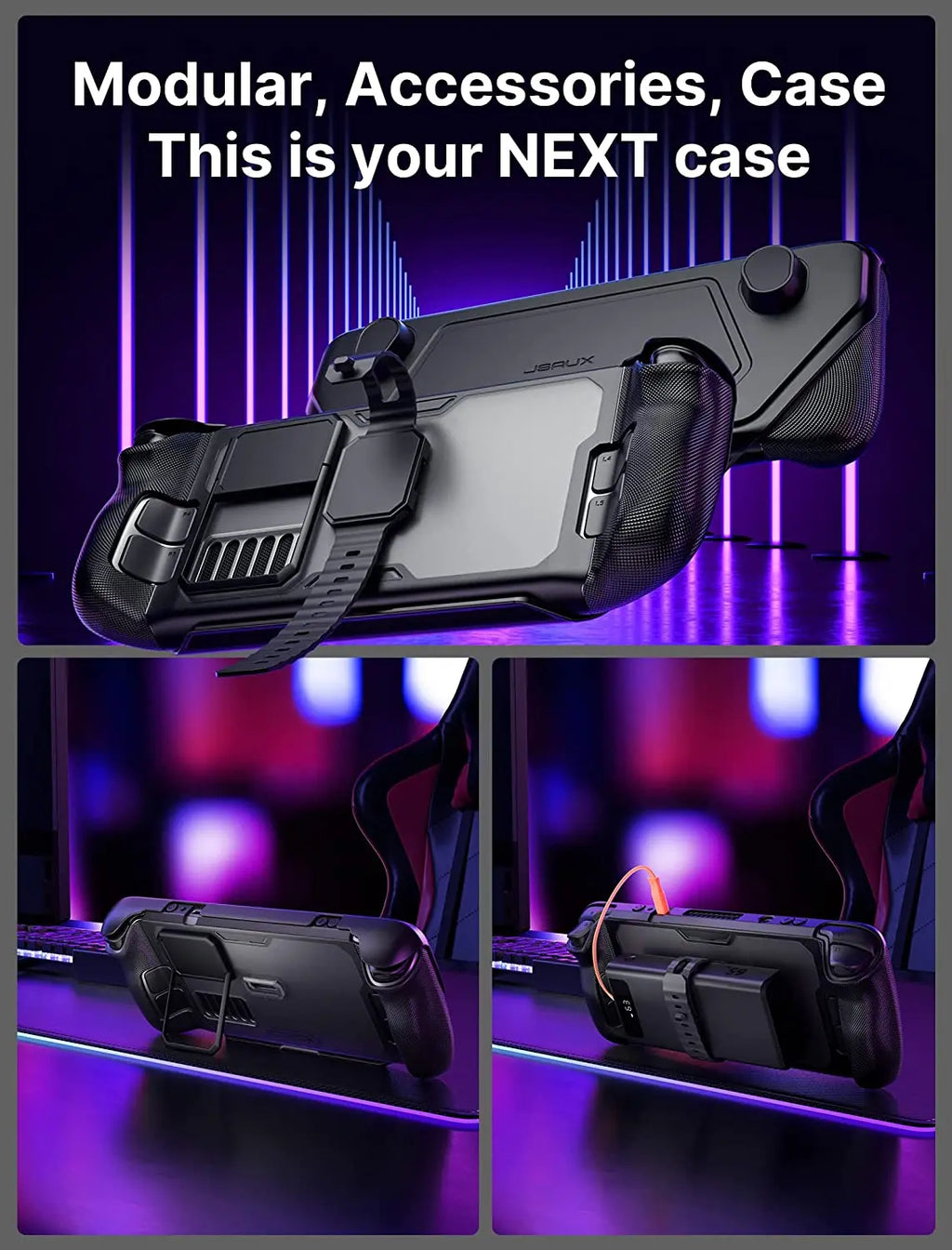 ModCase for Steam Deck Steam Deck Case with Detachable Front