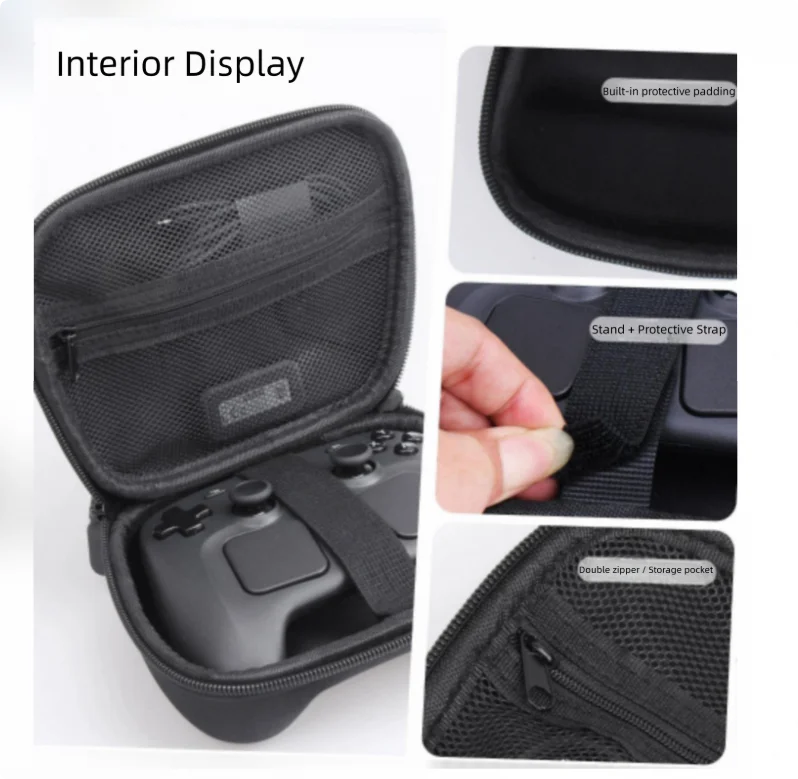 Carrying Case with Dual Zippers Oxford Fabric Large Capacity
