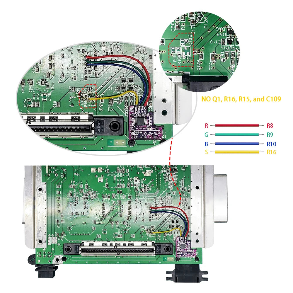 RGB Mod Chip For N64 NTSC Game Console RGB Mod Kit For Ninte